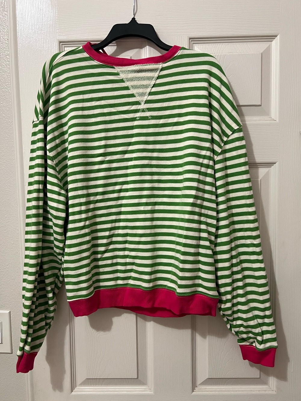 We The Free Classic Striped Oversized Crewneck